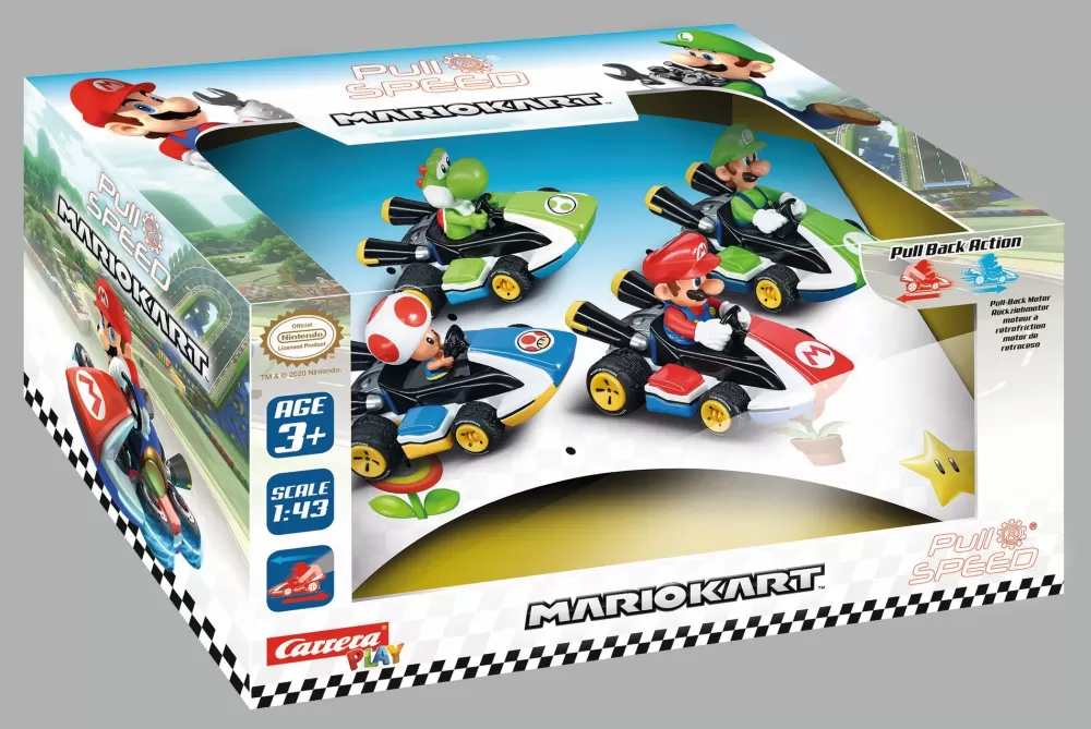 Best Full Speed With Pull&Speed. Pull & Speed Mario Kart 4 Pack Macchinine Telecomandate