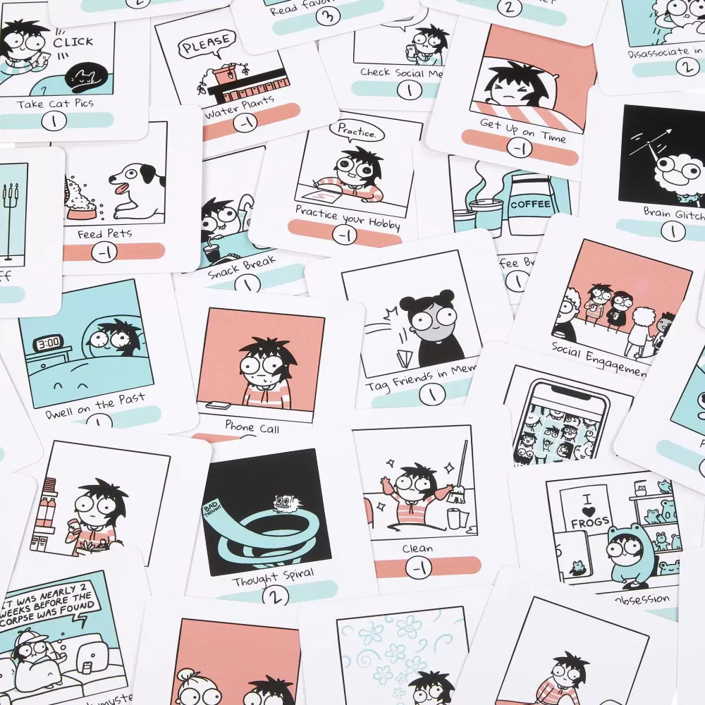 Discount Future Me Problems Gioco Di Carte Di Sarah'S Scribbles, Con 2 Mazzi Di Carte, Da 2 A 4 Giocatori, Perfetto Per Le Serate Di Gioco In Famiglia, Giocattolo Per Bambini, 7+ Anni, Hph14 Giochi Di Carte