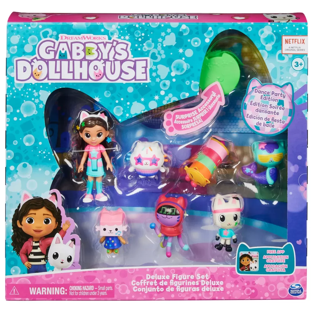 Outlet , Set Di Personaggi A Tema Festa Da Ballo Con Bambola Di Gabby, 6 Gatti Giocattolo E Accessori, Per Bambini Dai 3 Anni In Su. Fashion Dolls