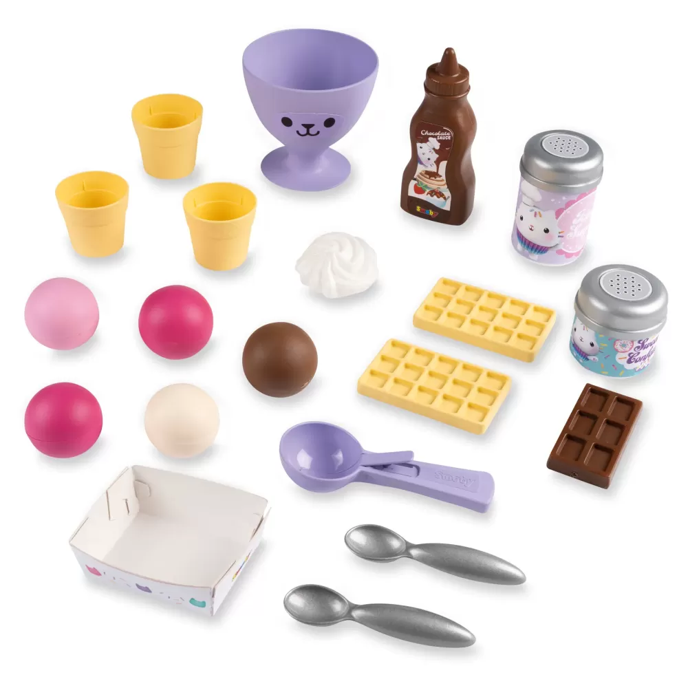 Cheap Gelateria Di Gabby Con Macchina Per Waffle E 20 Accessori Gabby Dollhouse Giochi Di Emulazione