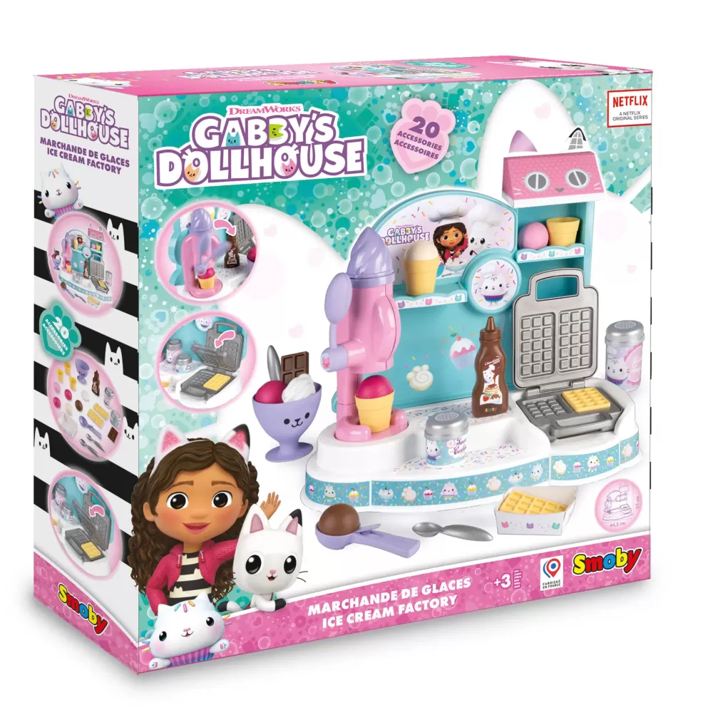 Cheap Gelateria Di Gabby Con Macchina Per Waffle E 20 Accessori Gabby Dollhouse Giochi Di Emulazione