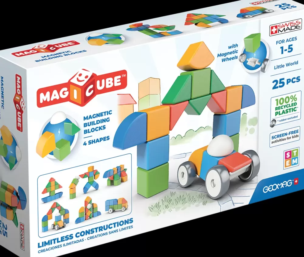 Best Sale Magicube Shapes Recycled Little World 25 Pcs Costruzioni Bambini