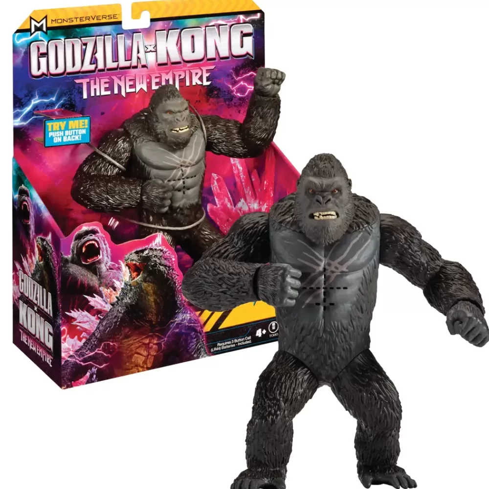 New Godzilla X Kong Kong Personaggio 18Cm Con Suoni Action Figures