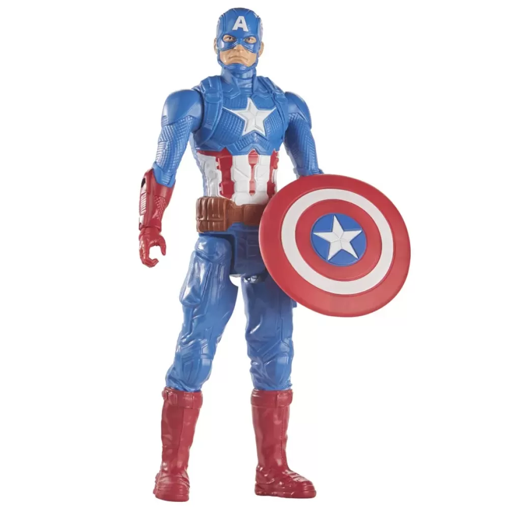 Fashion Hasbro Marvel , Titan Hero Captain America, Action Figure 30 Cm Action Figures