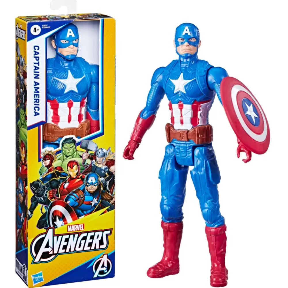 Fashion Hasbro Marvel , Titan Hero Captain America, Action Figure 30 Cm Action Figures