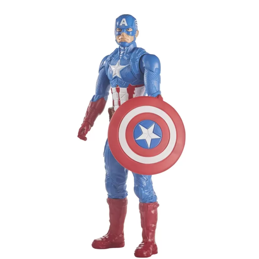 Fashion Hasbro Marvel , Titan Hero Captain America, Action Figure 30 Cm Action Figures