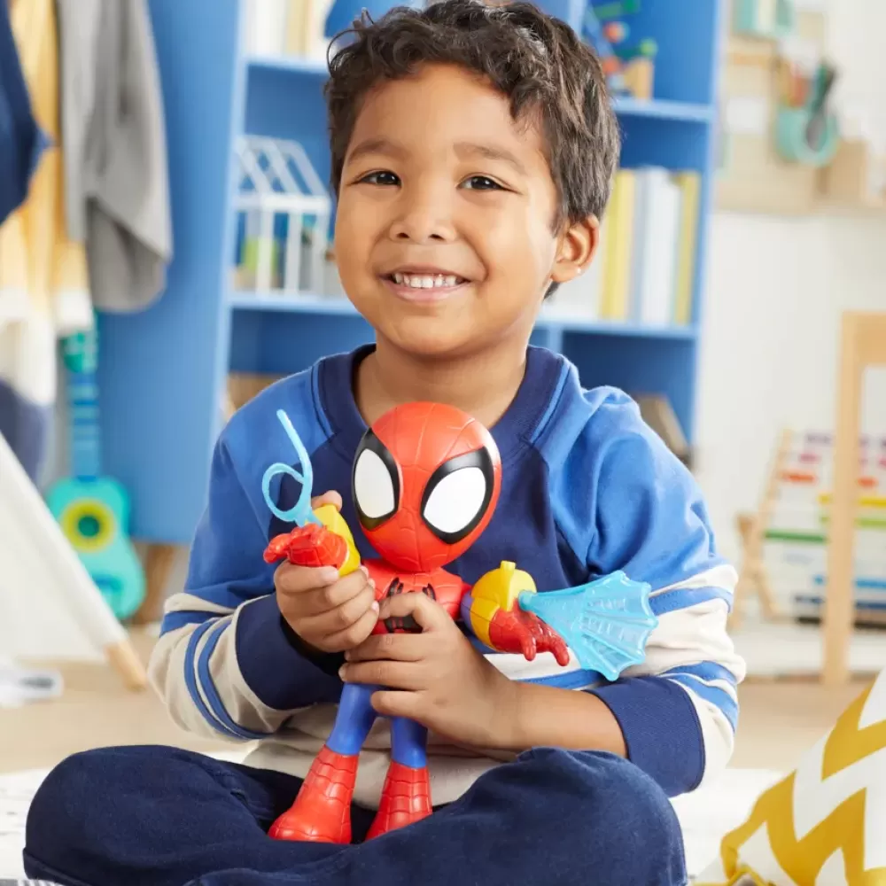New Hasbro Marvel " E I Suoi Fantastici Amici", Tuta Elettronica, Action Figure Di , Giocattoli Spider-Man Mondi Immaginari