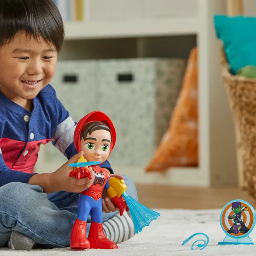 New Hasbro Marvel " E I Suoi Fantastici Amici", Tuta Elettronica, Action Figure Di , Giocattoli Spider-Man Mondi Immaginari