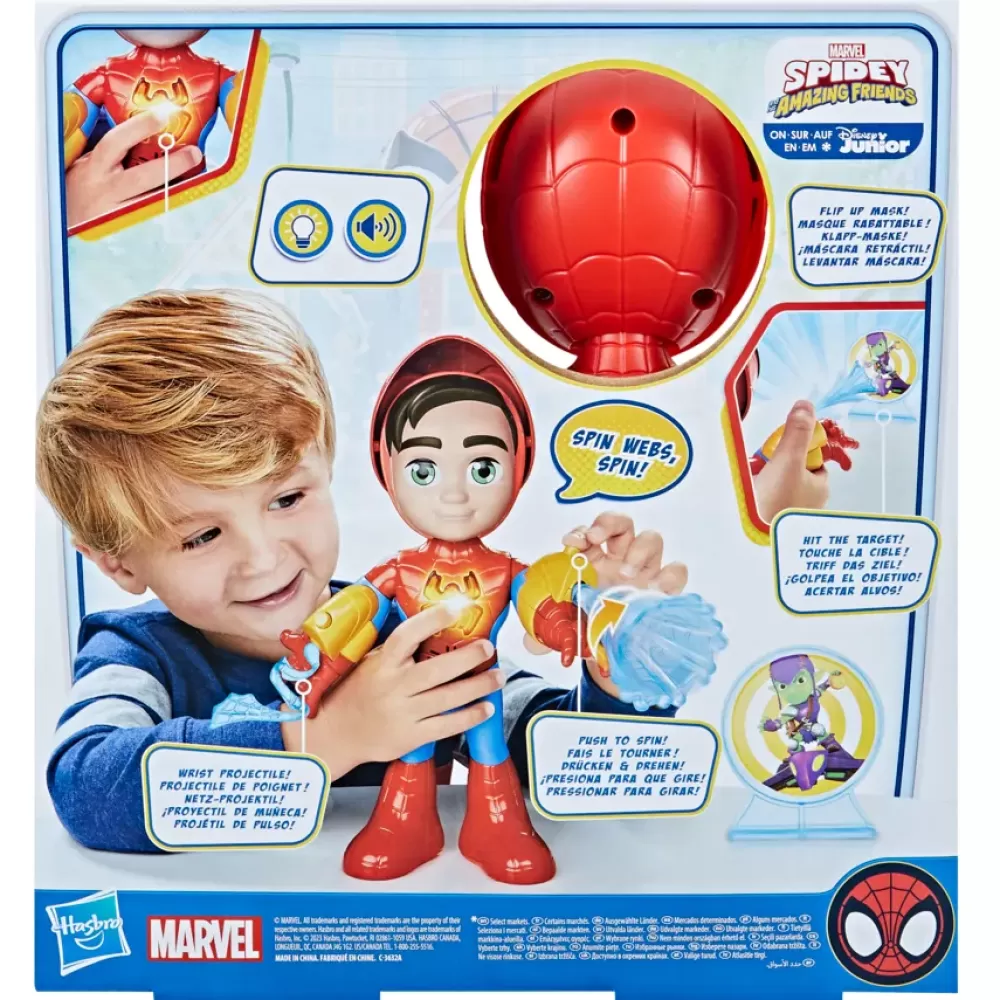 New Hasbro Marvel " E I Suoi Fantastici Amici", Tuta Elettronica, Action Figure Di , Giocattoli Spider-Man Mondi Immaginari