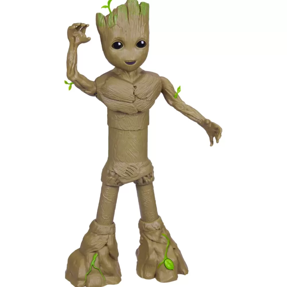 New Hasbro Marvel Studios I Am Groot, Groot Balla E Cresce, Action Figure Interattiva Da 34 Cm, Giocattoli Marvel Tablet E Giochi Interattivi