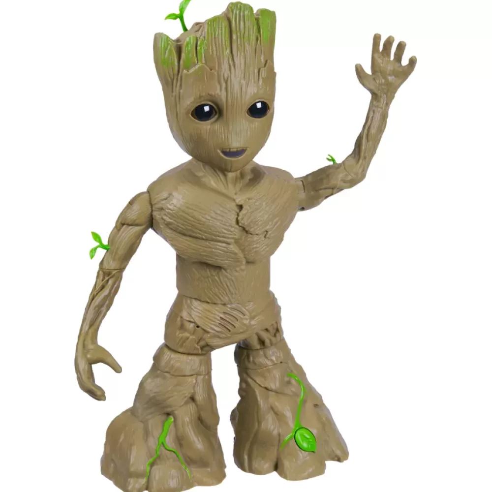 New Hasbro Marvel Studios I Am Groot, Groot Balla E Cresce, Action Figure Interattiva Da 34 Cm, Giocattoli Marvel Tablet E Giochi Interattivi