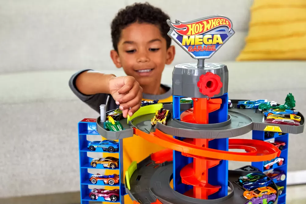 Cheap City Playset Mega Garage Twist Con 1 Veicolo 1:64 Garage E Circuiti