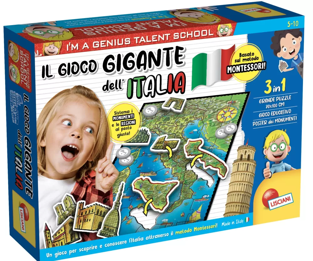 Shop I'M A Genius Il Gioco Gigante Dell'Italia Montessori Primi Apprendimenti