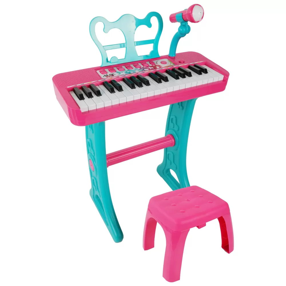 Discount Keyboard Set With Stool Girl Giochi E Strumenti Musicali