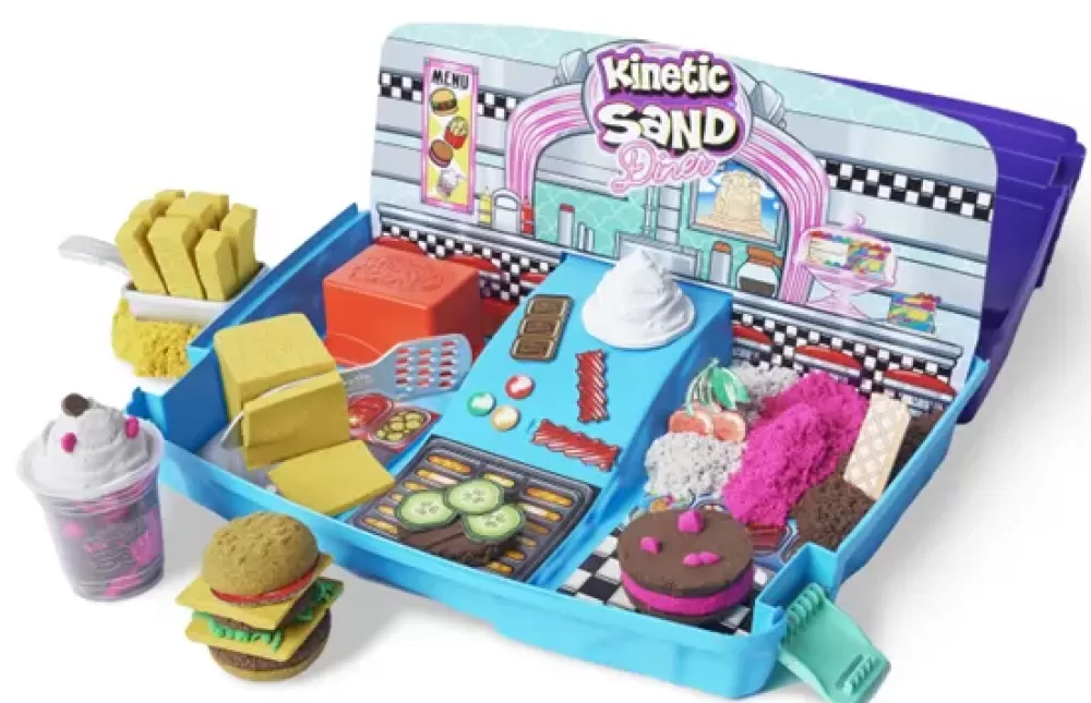Shop Valigetta Diner, 900 Gr Di Sabbia Colorata, 8 Accessori E Formine Inclusi, Sabbia Cinetica, Giochi Per Bambini E Bambine, 3+ Anni Mosaici, Sabbia, Glitter