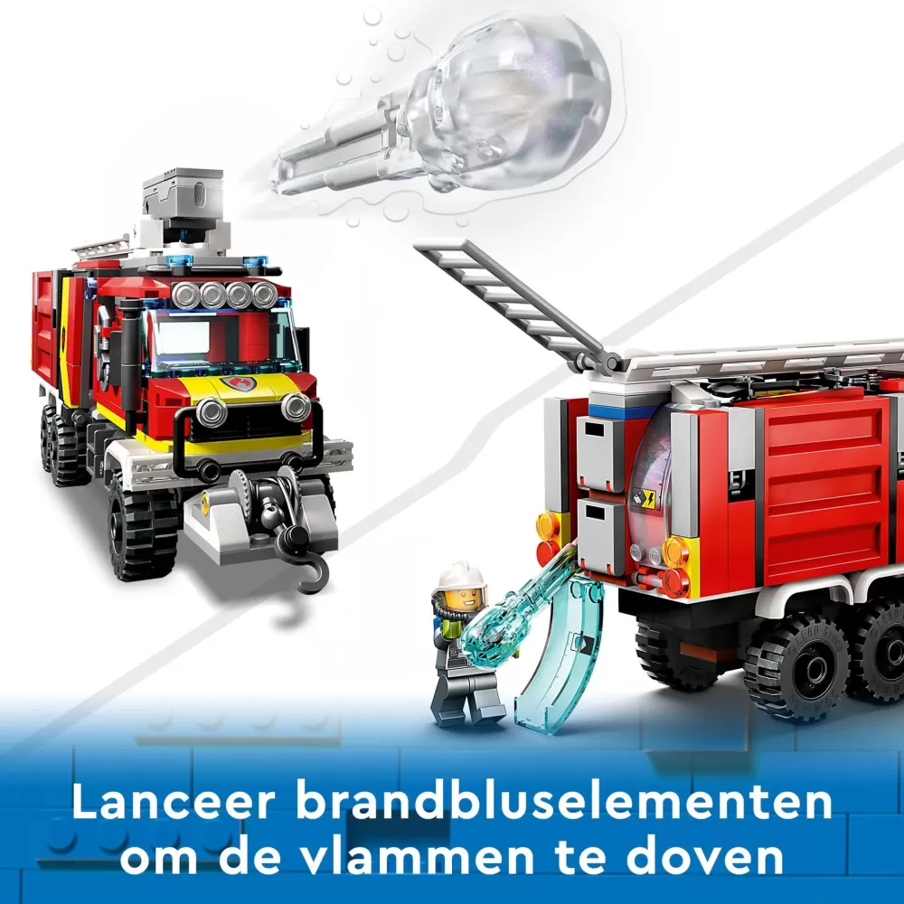 Cheap Fire 60374 Autopompa Dei Vigili Del Fuoco, Unita Di Comando Pompieri, Camion Giocattolo E Droni, Giochi Per Bambini Mattoncini