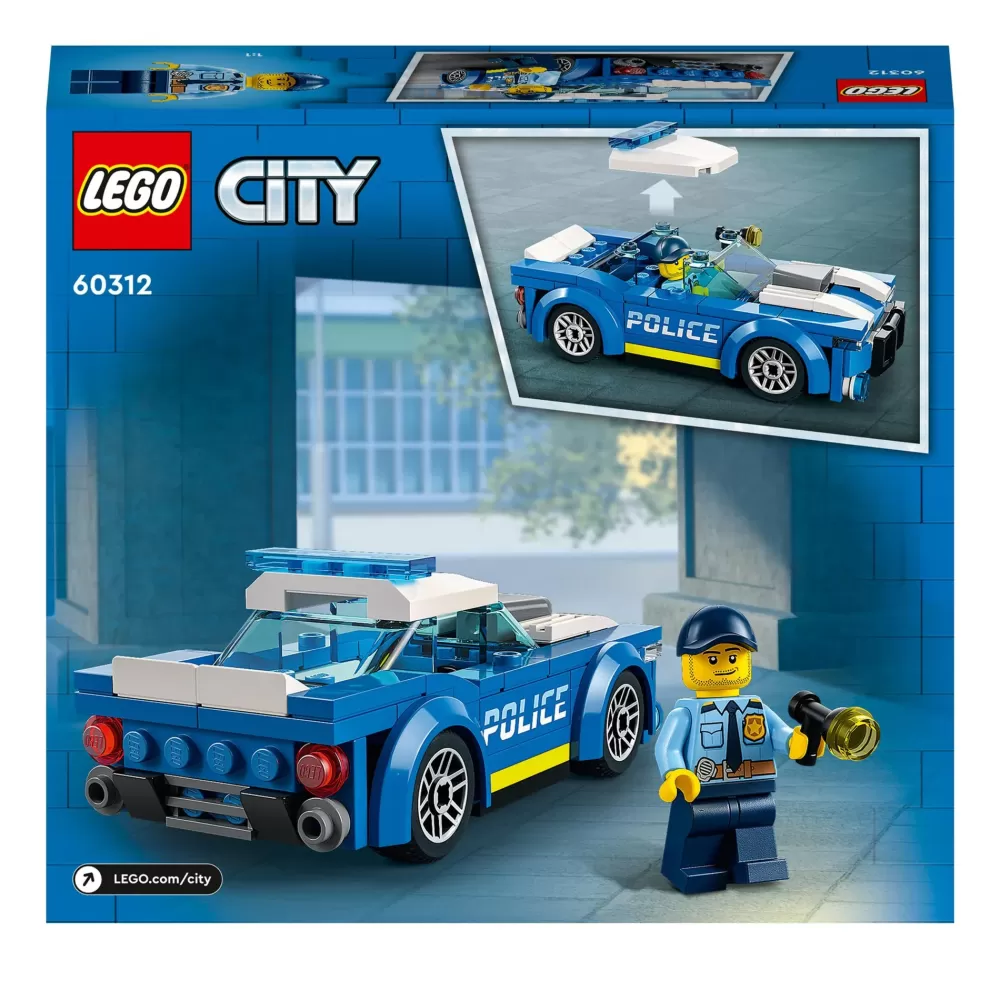 Best City Police Auto Della Polizia, Set Di Costruzione Con Minifigure E Macchina Giocattolo Per Bambini Di 5+ Anni, 60312 Mattoncini