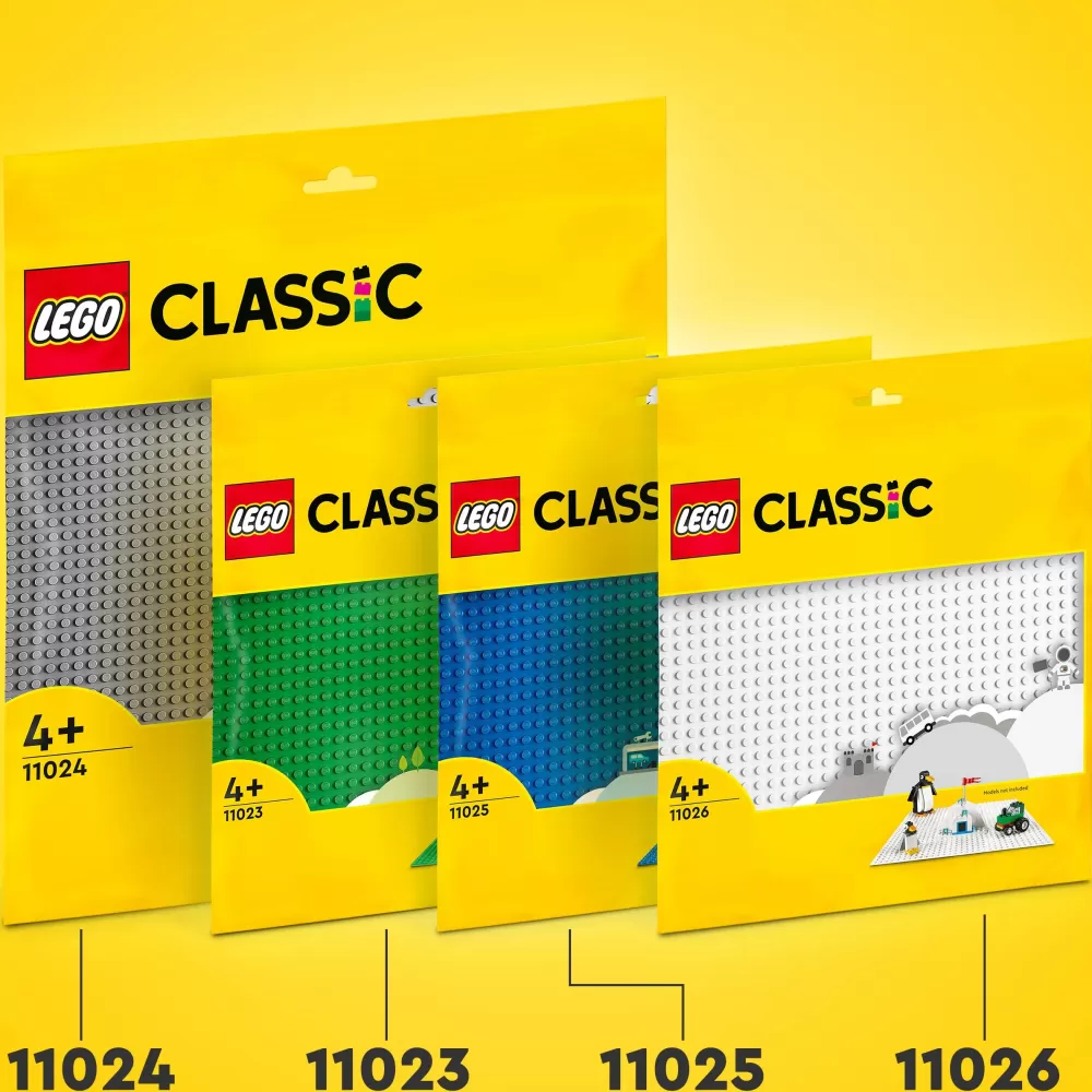 Clearance Classic 11024 Base Grigia, Tavola Per Costruzioni Quadrata Con 48 48 Bottoncini, Piattaforma Classica Per Mattoncini Mattoncini