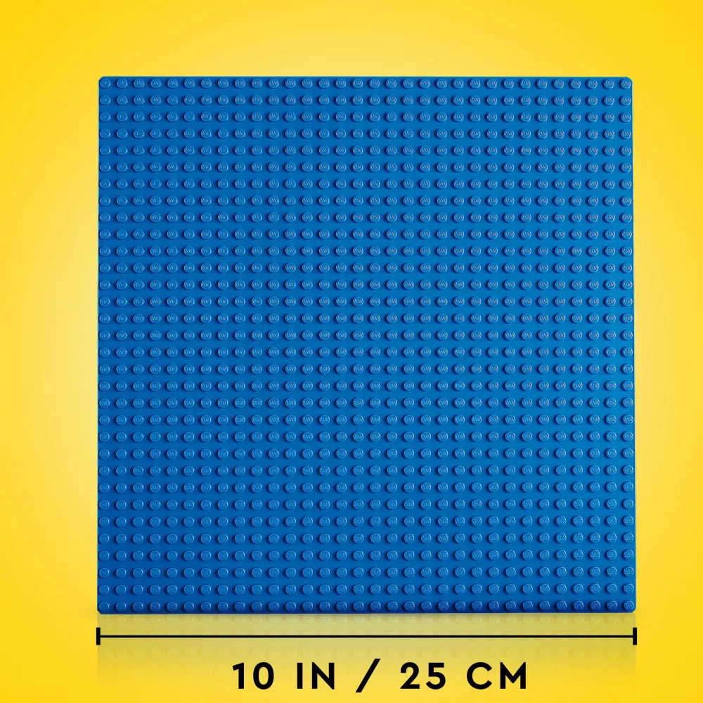 Shop Classic 11025 Base Blu, Tavola Per Costruzioni Quadrata Con 32 32 Bottoncini, Piattaforma Classica Per Mattoncini Mattoncini