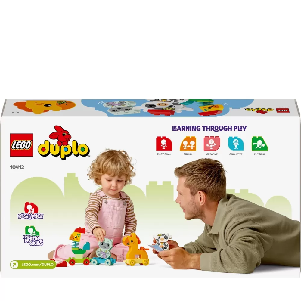 Fashion 10412 Il Treno Degli Animali, Giochi Per Bambini Da 1.5 Anni, Giocattolo Educativo Per L'Apprendimento Didattico Mattoncini