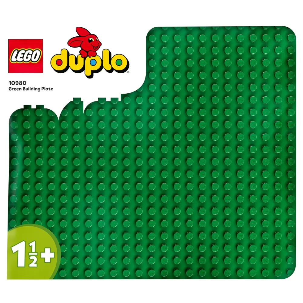 Sale Duplo 10980 Base Verde, Tavola Classica Per Mattoncini, Piattaforma Giocattolo, Superfice Di Costruzione Per Bambini Mattoncini