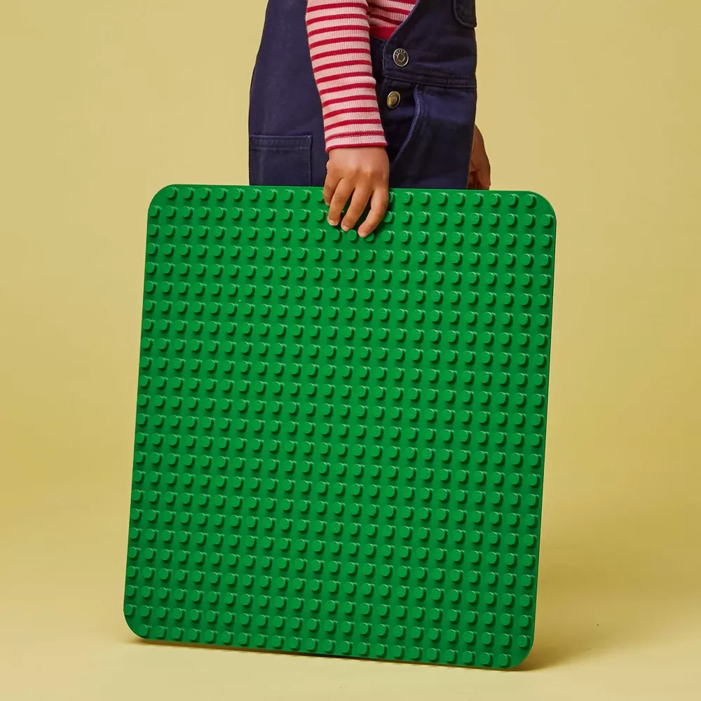 Sale Duplo 10980 Base Verde, Tavola Classica Per Mattoncini, Piattaforma Giocattolo, Superfice Di Costruzione Per Bambini Mattoncini