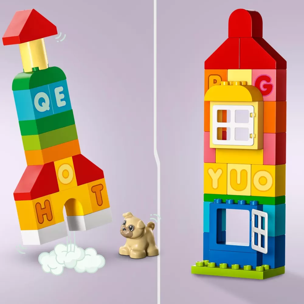 Cheap Classic 10935 Citta Dell'Alfabeto, Giochi Educativi Per Bambini Da 1,5 Anni In Su Con Costruzioni Mattoncini Grandi Mattoncini