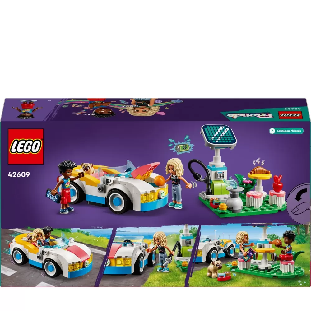 Cheap 42609 Auto Elettrica E Caricabatterie, Giochi Per Bambini Di 6+ Anni Con Macchina Giocattolo E 2 Mini Bamboline Mattoncini