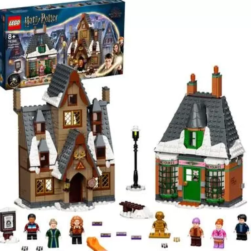 New Harry Potter Visita Al Villaggio Di Hogsmeade, Set Giocattoli Per Bambini, Minifigure D'Oro Del 20° Anniversario, 76388 Mattoncini