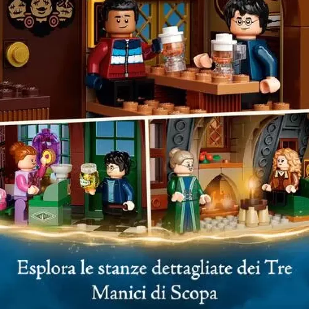 New Harry Potter Visita Al Villaggio Di Hogsmeade, Set Giocattoli Per Bambini, Minifigure D'Oro Del 20° Anniversario, 76388 Mattoncini