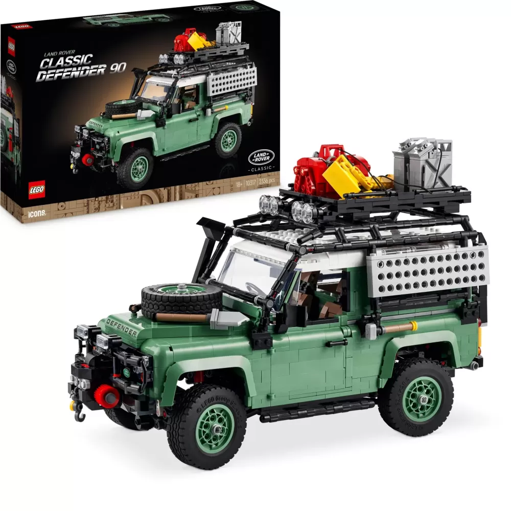 Cheap Icons 10317 Land Rover Classic Defender 90, Modellismo Per Adulti, Modellino Di Auto Off-Road 4 4, Regalo Da Collezione Mattoncini