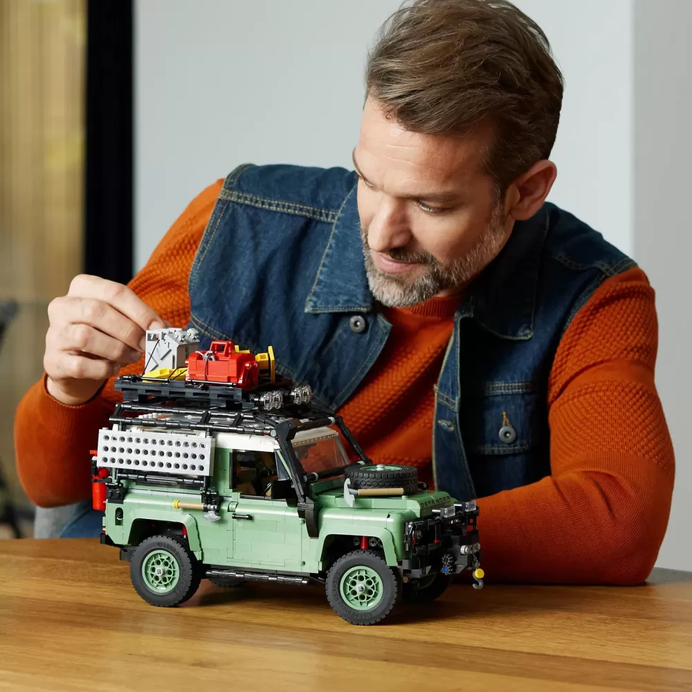 Cheap Icons 10317 Land Rover Classic Defender 90, Modellismo Per Adulti, Modellino Di Auto Off-Road 4 4, Regalo Da Collezione Mattoncini