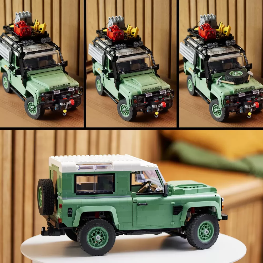 Cheap Icons 10317 Land Rover Classic Defender 90, Modellismo Per Adulti, Modellino Di Auto Off-Road 4 4, Regalo Da Collezione Mattoncini