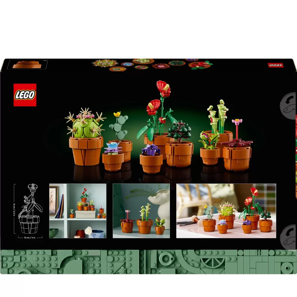 Flash Sale Icons 10329 Piantine, Collezione Botanica Con Fiori Artificiali, Decorazione Casa, Idea Regalo Di Compleanno Donna O Uomo Mattoncini