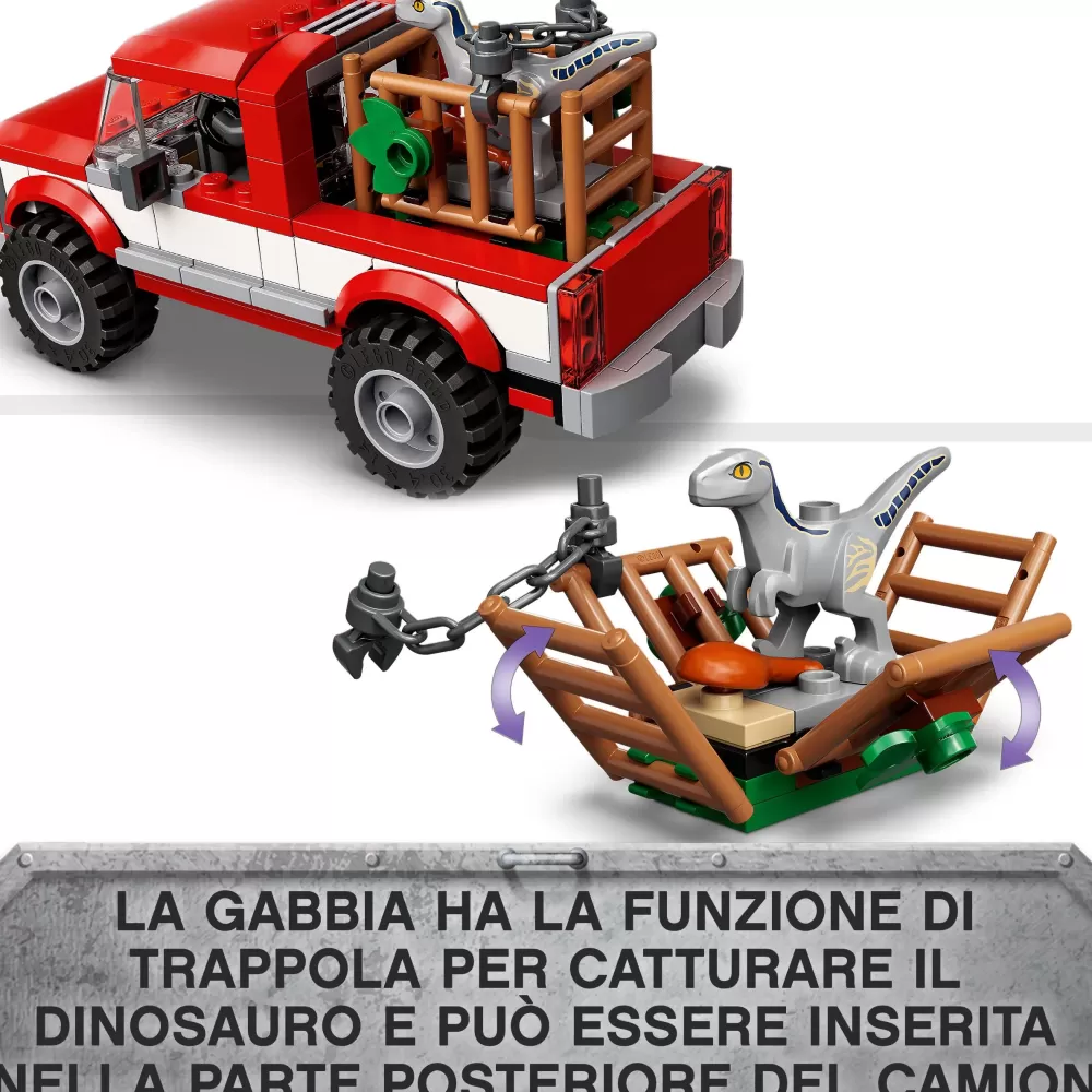 Shop Jurassic World 76946 La Cattura Dei Velociraptor Blue E Beta, Giochi Per Bambini Di 6+ Anni Con Dinosauri Giocattolo Mattoncini