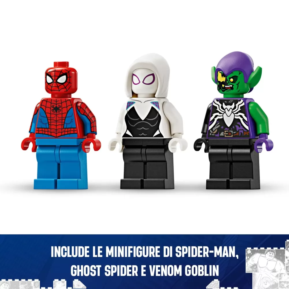 Store Lego Marvel 76279 Auto Da Corsa Di Spider-Man E Venom Goblin, Gioco Per Bambini Di 7+ Anni, Veicoli Giocattolo Dei Supereroi Mattoncini