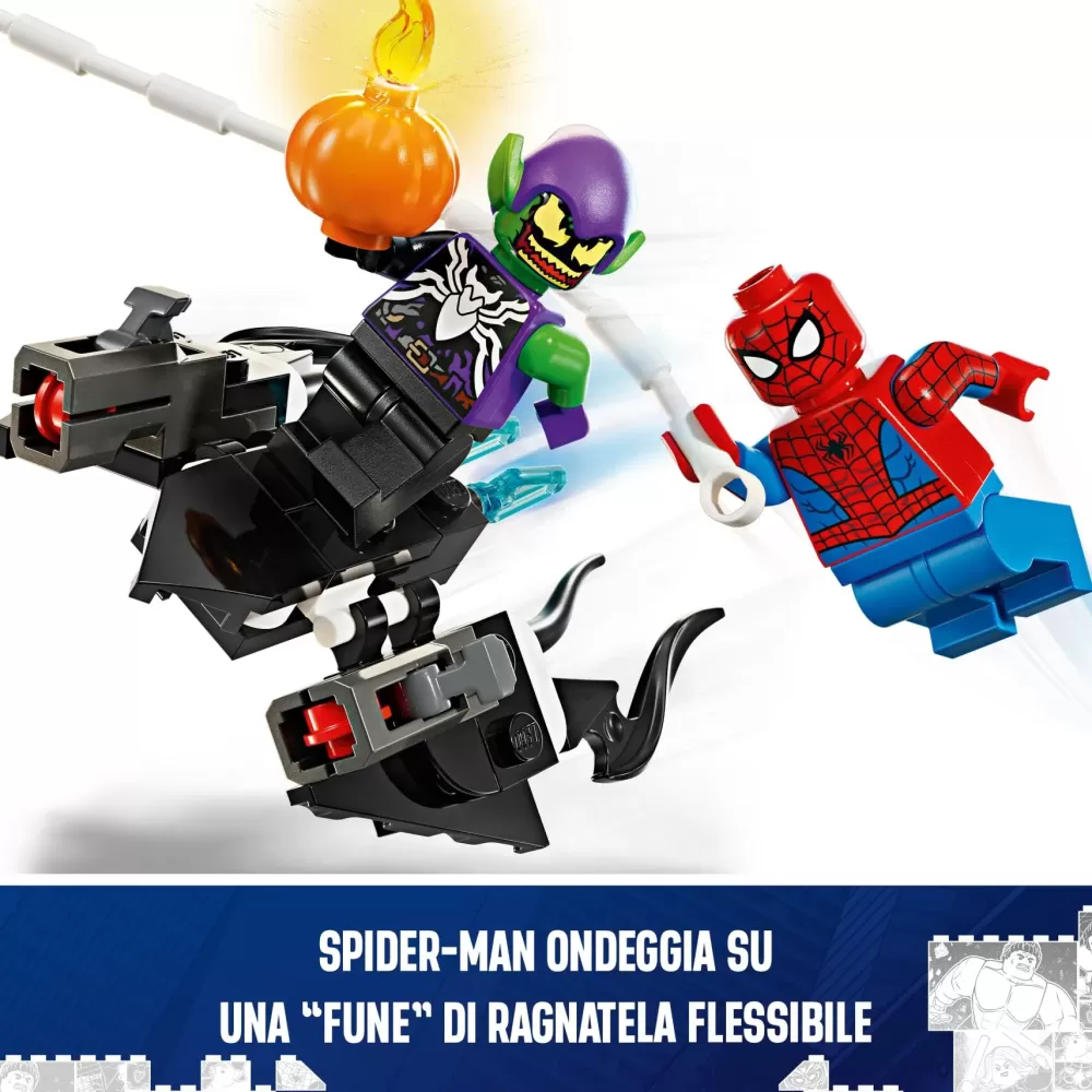 Store Lego Marvel 76279 Auto Da Corsa Di Spider-Man E Venom Goblin, Gioco Per Bambini Di 7+ Anni, Veicoli Giocattolo Dei Supereroi Mattoncini