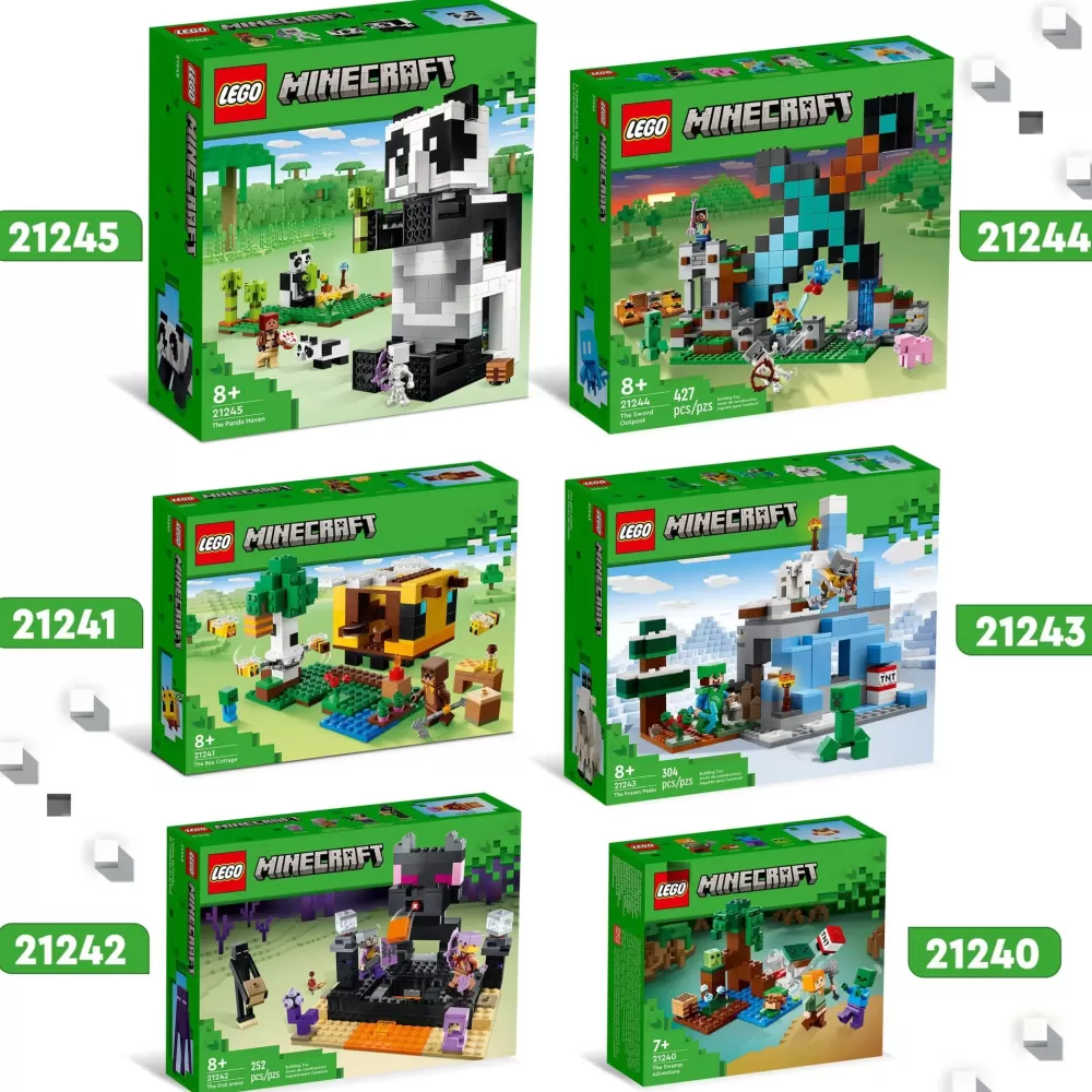 Cheap Lego 21243 I Picchi Ghiacciati, Modellino Da Costruire Con Caverna E Personaggi Steve, Creeper E Capra, Idee Regalo Mattoncini