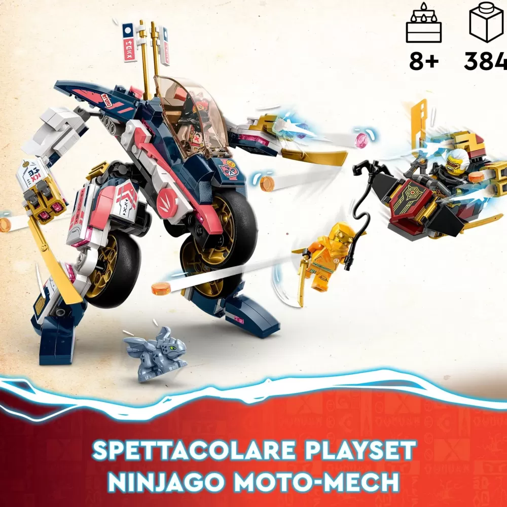 Online 71792 Moto-Mech Transformer Di Sora, Set Giochi 2In1 Con Action Figure Mech Trasformabile In Moto Giocattolo Mattoncini