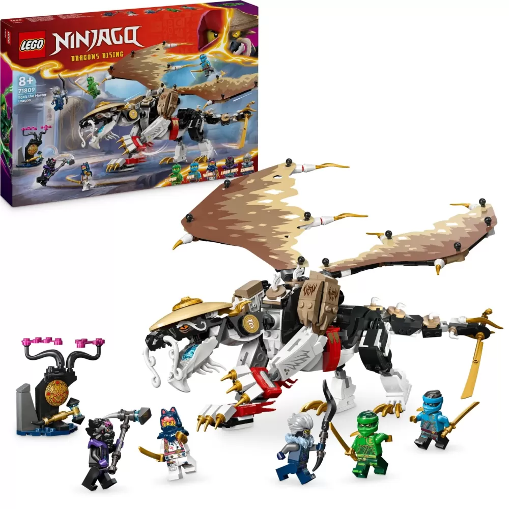 Shop 71809 Egalt Il Drago Maestro, Giocattolo Con Action Figure Snodabile, Giochi Per Bambini Di 8+ Con 5 Minifigure Mattoncini