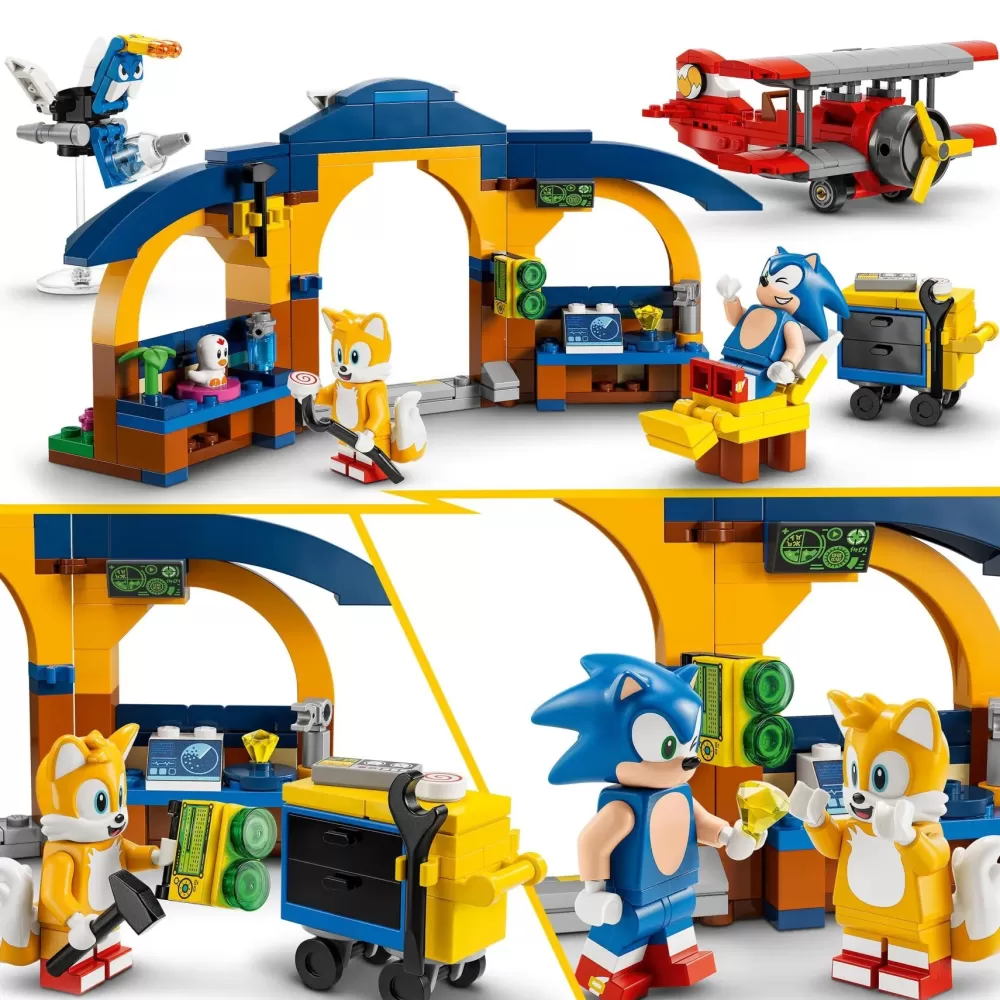 Cheap Sonic The Hedgehog 76991 Laboratorio Di Tails E Aereo Tornado Con Aereo Giocattolo E 4 Personaggi, Giochi Per Bambini 6+ Mattoncini