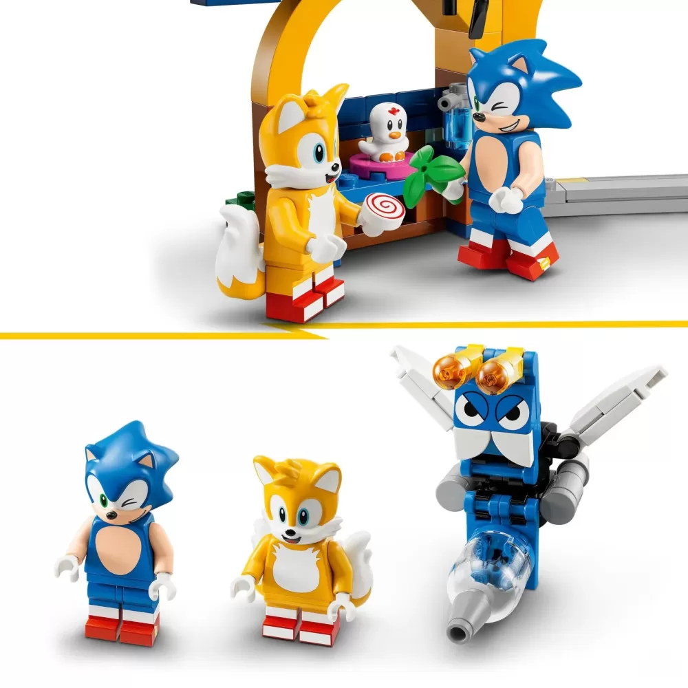 Cheap Sonic The Hedgehog 76991 Laboratorio Di Tails E Aereo Tornado Con Aereo Giocattolo E 4 Personaggi, Giochi Per Bambini 6+ Mattoncini