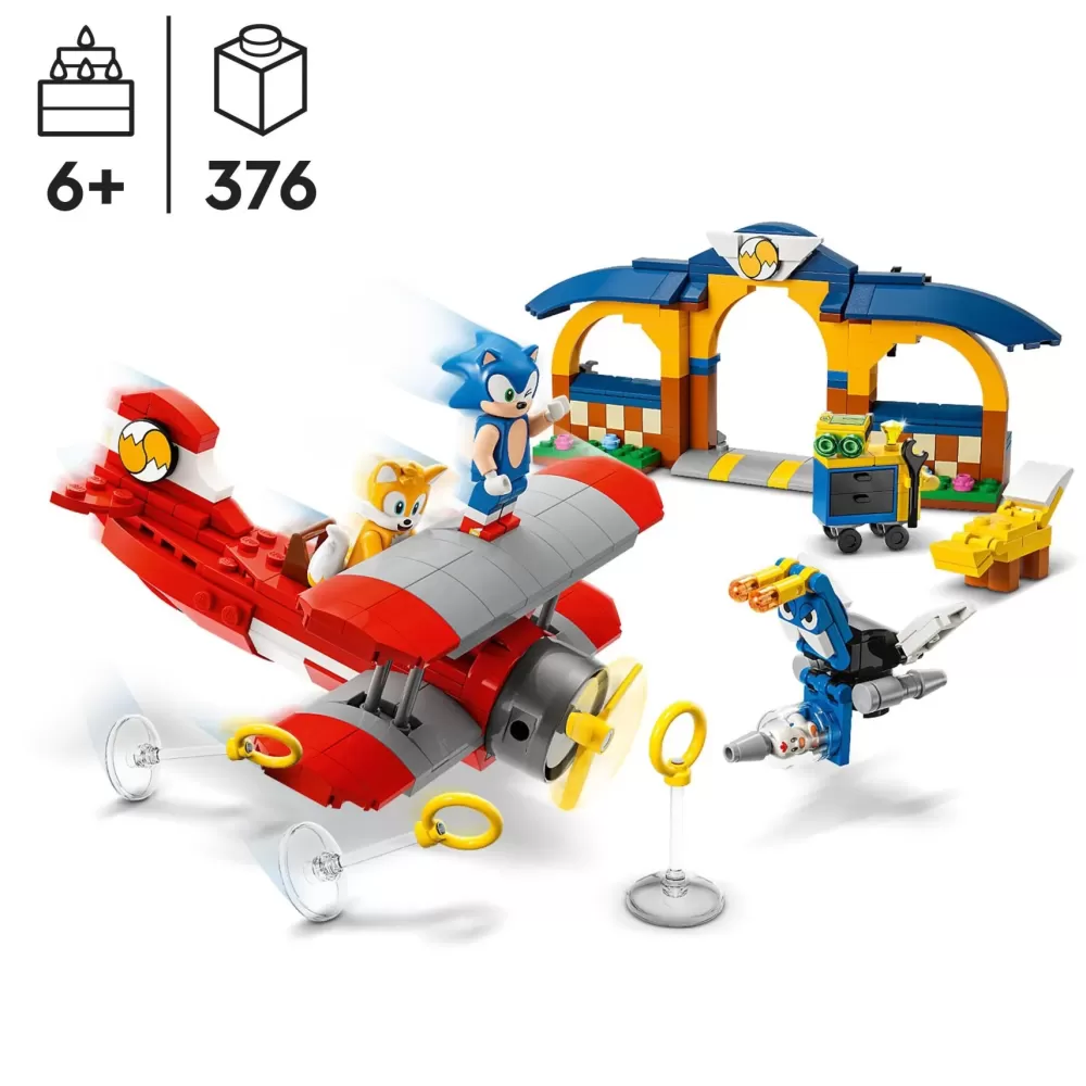 Cheap Sonic The Hedgehog 76991 Laboratorio Di Tails E Aereo Tornado Con Aereo Giocattolo E 4 Personaggi, Giochi Per Bambini 6+ Mattoncini