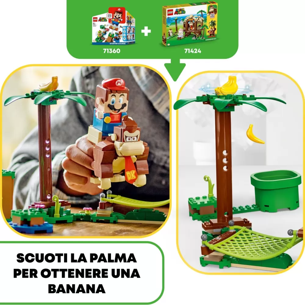 Clearance Lego 71424 Pack Di Espansione Casa Sull'Albero Di Donkey Kong, Giochi Per Bambini E Bambine 8+ Con 2 Personaggi Mattoncini