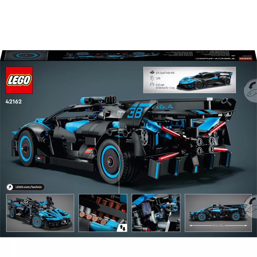 Online 42162 Bugatti Bolide Agile Blue, Modellino Auto Supercar Da Costruire, Set Macchina Da Corsa Iconica, Idee Regalo Mattoncini