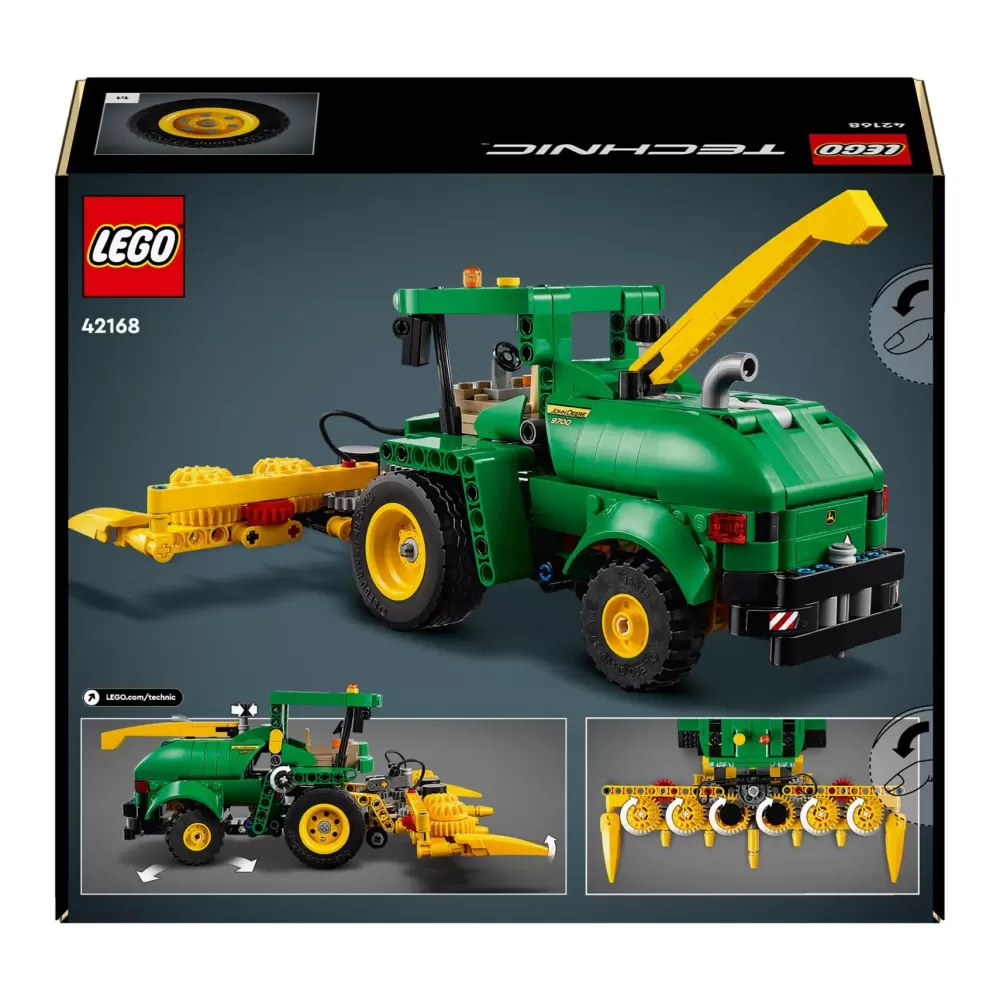 Best Sale 42168 John Deere 9700 Forage Harvester, Trattore Giocattolo Per Bambini 9+ Anni, Veicolo Mietitrebbia Funzionante Mattoncini