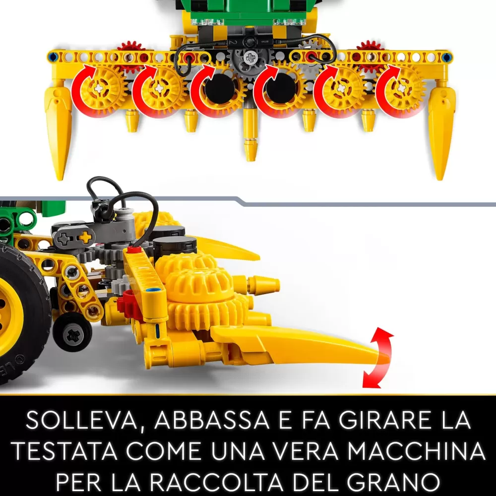 Best Sale 42168 John Deere 9700 Forage Harvester, Trattore Giocattolo Per Bambini 9+ Anni, Veicolo Mietitrebbia Funzionante Mattoncini