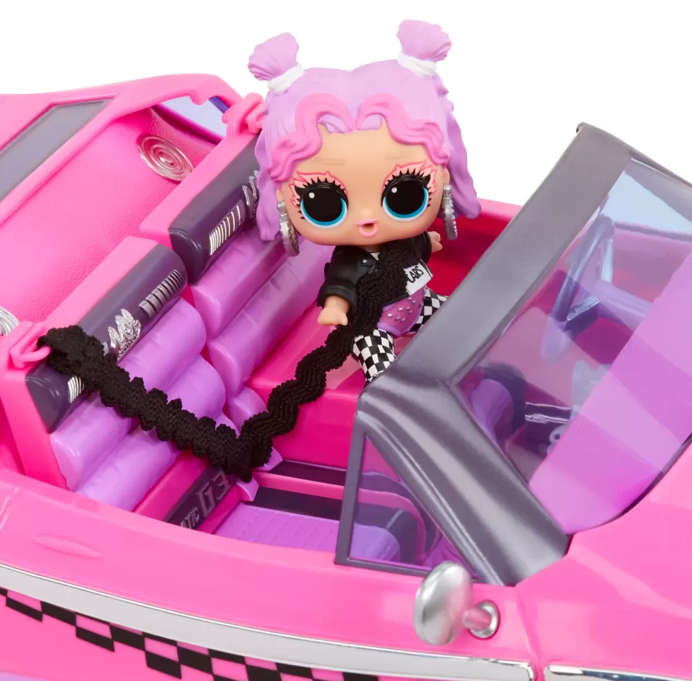 Hot L.O.L. Surprise! City Cruiser Auto Sportiva Rosa E Viola Con Caratteristiche Favolose E Un'Esclusiva Bambola Beeps Inclusa Camper E Veicoli Per Bambole