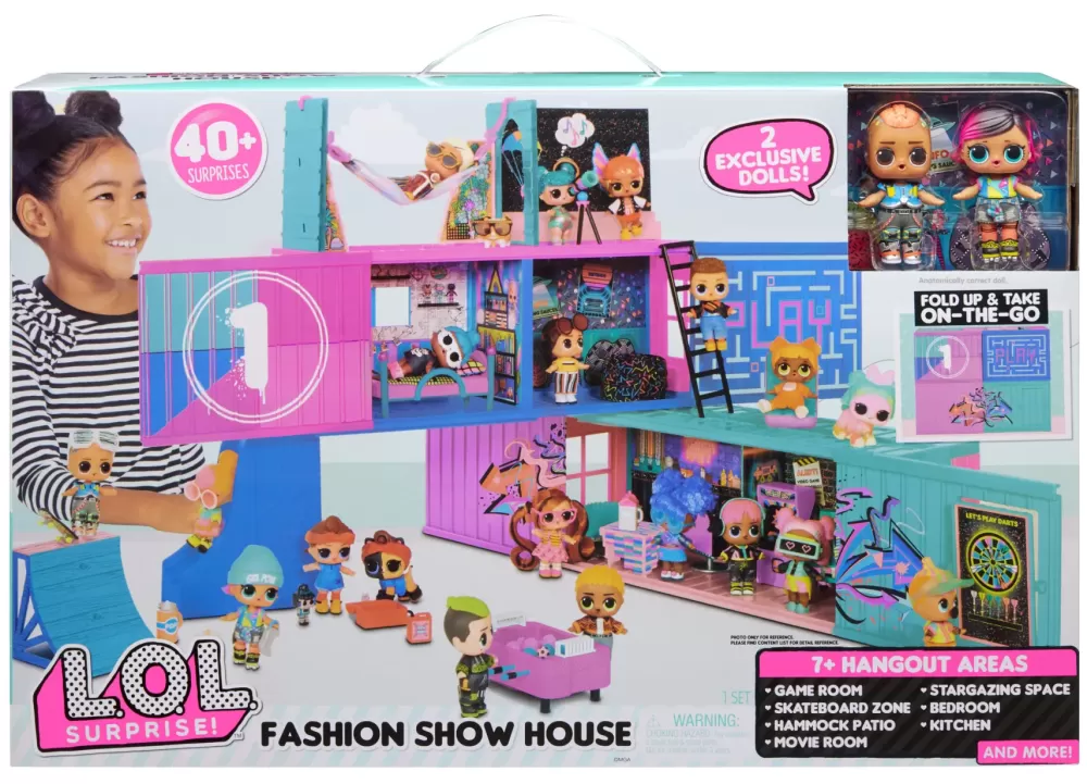 Online L.O.L. Surprise! Fashion Show Casa Delle Bambole, 40+ Sorprese Da Scoprire, Include 2 Bambole Esclusive, Mobili, Accessori E Molto Altro Vestiti Per Bambole E Fashion Dolls