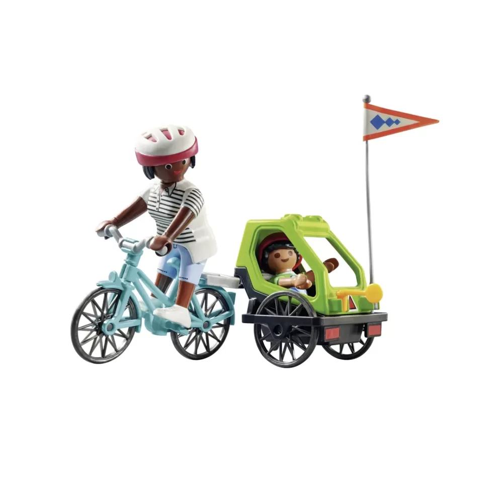 Cheap Mamma Con Bicicletta Set Costruzioni